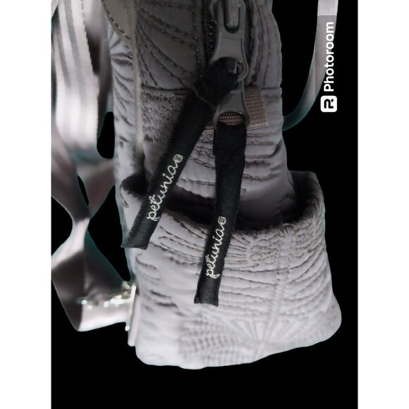 Petunia Pickle Bottom Dark Gray Satchel/Backpack Diaper Bag - Picture 3 of 10